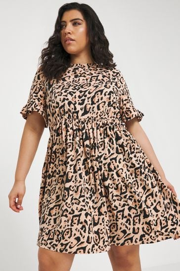 Simply Be Animal Print Supersoft Smock Dress