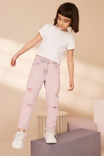 Light Pink Mom Jeans (3-16yrs)