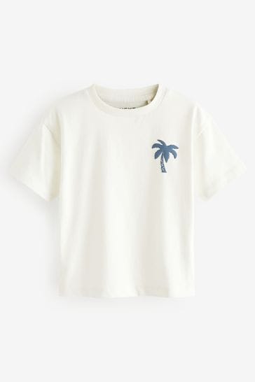 White Simple Short Sleeve T-Shirt (3mths-7yrs)