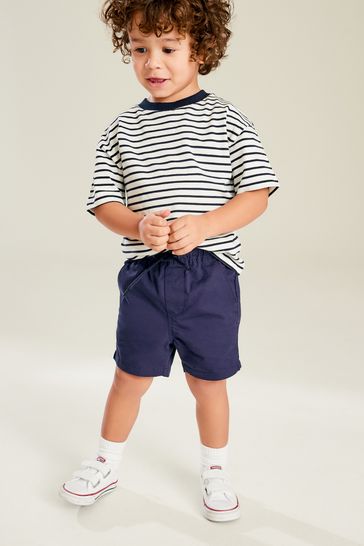 Navy Blue Pull-On Shorts (3mths-7yrs)