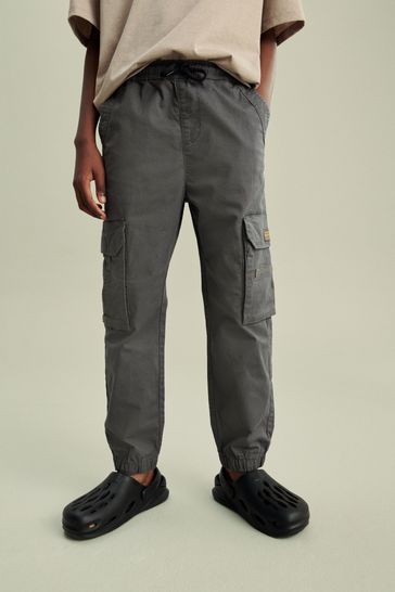 Charcoal Grey Cargo Trousers (3-16yrs)