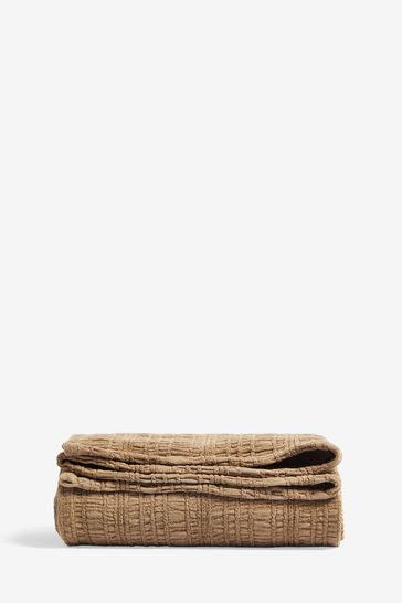 French Connection Mocha Cadley Textured Throw