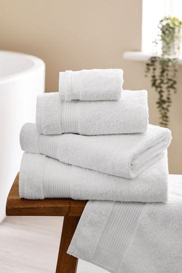 Buy White Egyptian Cotton Towel from the Next UK online shop