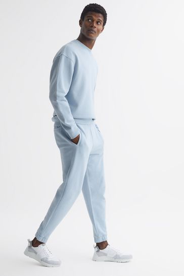 Reiss Ice Blue Ali Garment Dye Joggers