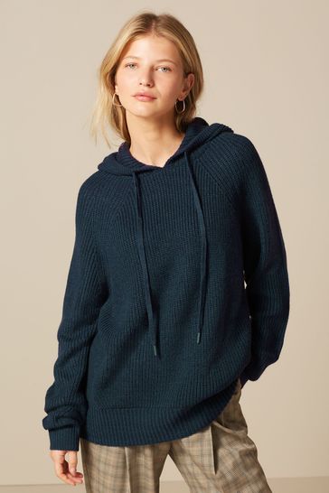 Blue sweater hoodie sale