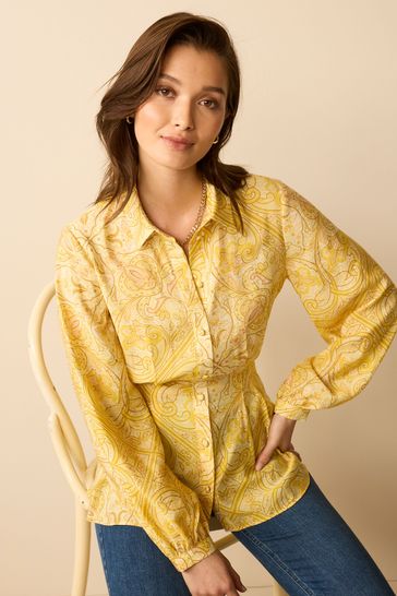 yellow paisley shirt