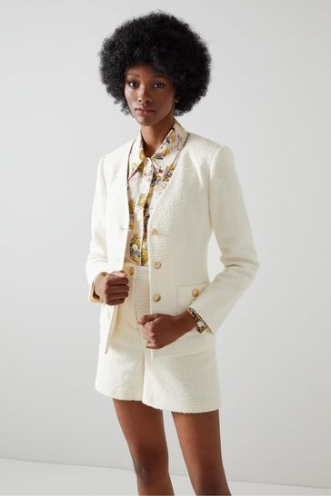 Tweed outlet cotton jacket
