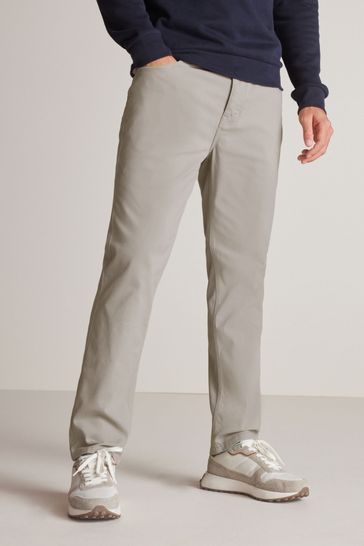 Light Grey Slim Motion Flex Soft Touch Chino Trousers