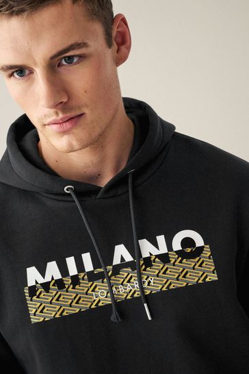 Black milano hot sale hoodie