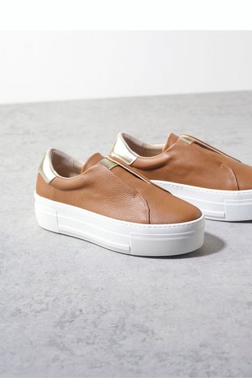 Buy Mint Velvet Brown Platform Ellie Trainers from Next Luxembourg