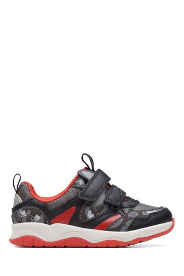 Buy Clarks Black Multi Fit Camo Print Trainers from Next Luxembourg