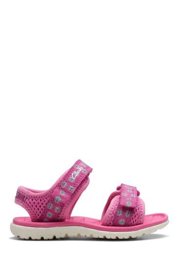 Clarks Pink Toddler Surfing Tide Water Sandals