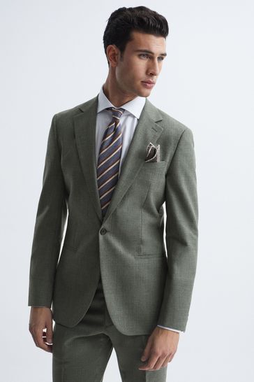Slim fit wool blazer store