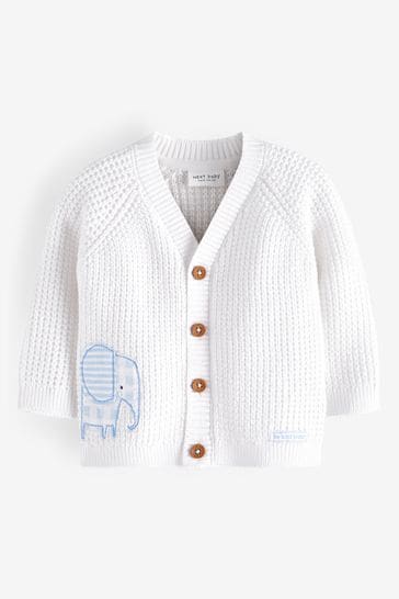 Baby boy white hotsell cardigan