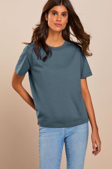 Blue t shirt women's top