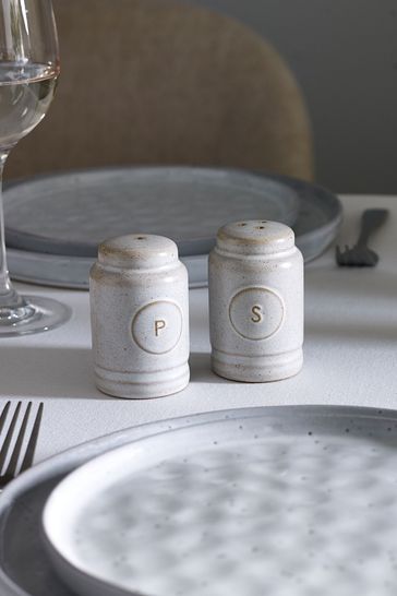 Buy Set of 2 Cream Salt and Pepper Shakers from Next USA
