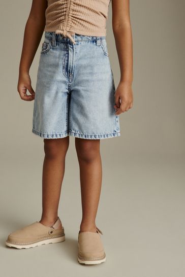 Pantalones azul Mid cortos largos en denim (3-16años)