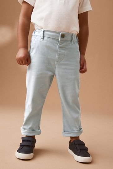 Light Blue Stretch Chinos Trousers (3mths-7yrs)