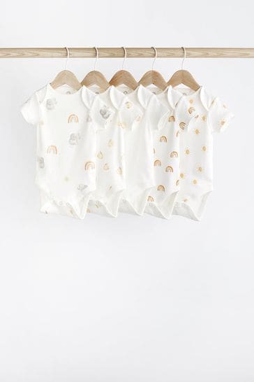 White Character Baby Bodies 5 Pack