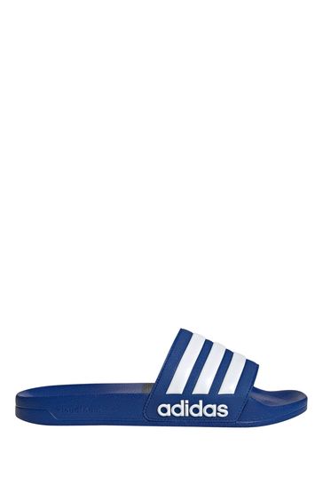 adidas Blue Sportswear Adilette Shower Slides