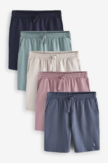 Green/Blue/Pink Lightweight Shorts 5 Pack