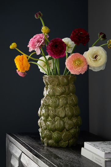 Green Decorative Fruit Ceramic Vase