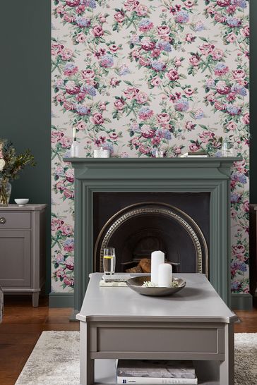 Laura Ashley Mulberry Pembrey Wallpaper Wallpaper