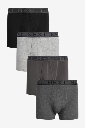 Grey 4 pack A-Front Boxers