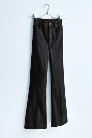 Own. Black Ultra High Rise Flare Jeans