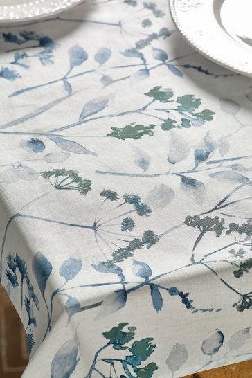 Isla Floral Blue Wipe Clean Wipe Clean Table Cloth