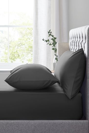 Charcoal Grey Easy Care Polycotton Fitted Sheet