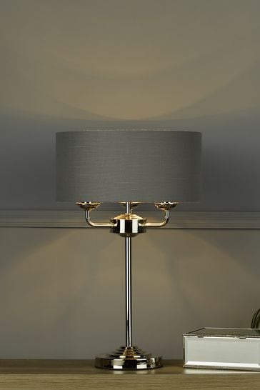Charcoal Sorrento 3 Light Table Lamp Shade