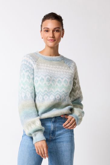 Blue ombre sweater shop