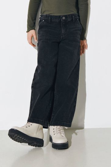 ONLY KIDS Wide Leg Cropped Jeans