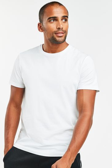 Pack de 5 camisetas blancas de corte estándar