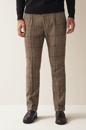 Mens nova shop check trousers
