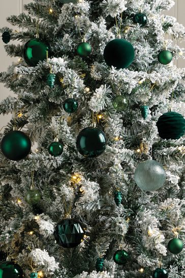 Green clearance christmas baubles