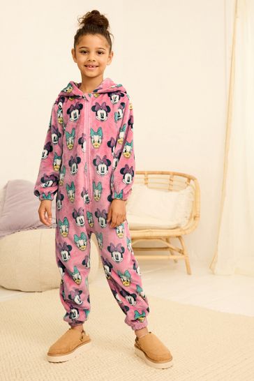 Pink Minnie Mouse & Daisy Duck Fleece All-In-One (1.5-16yrs)