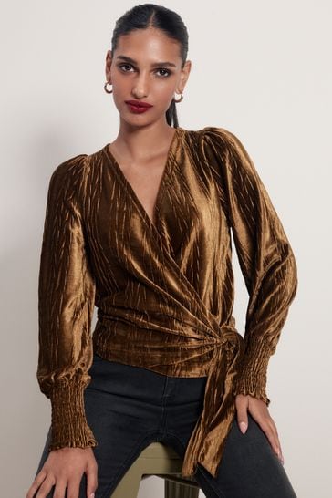 Long online velvet top