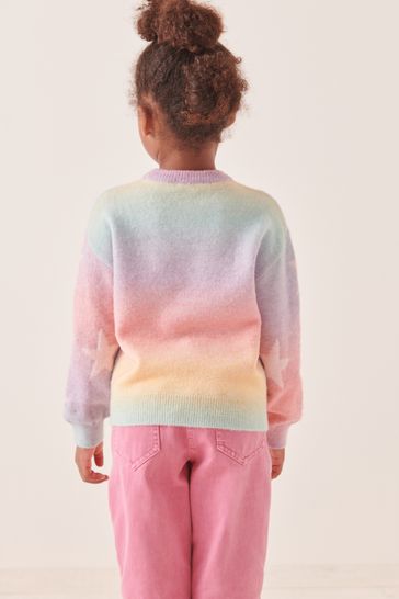 Girls rainbow new arrivals jumper