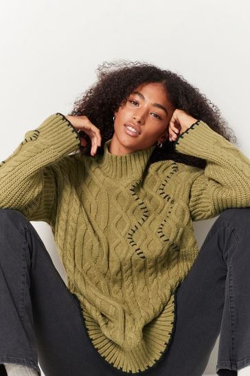 Next green jumper hotsell