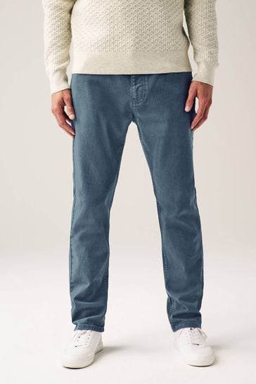 Blue Slim Fit Coloured Stretch Jeans