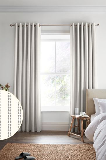 Steel Grey Candy Stripe Made To Measure Curtains