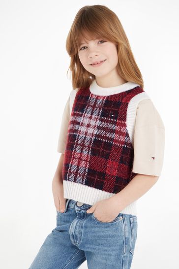 Buy Tommy Hilfiger Kids Red Tartan Tank Top from Next USA