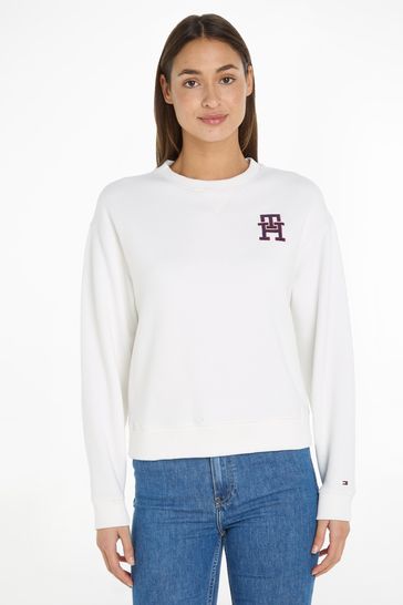 Tommy hilfiger cream sweater top
