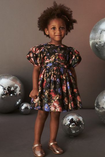 Floral print party dress sales