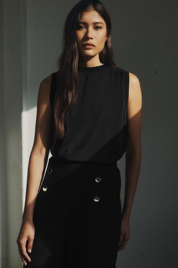 All black outlet shell top