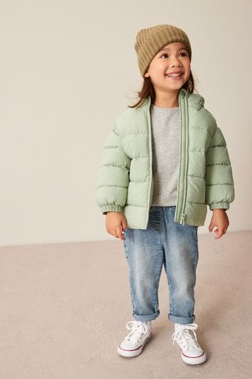 Sage Green Shower Resistant Padded Coat (3mths-7yrs)