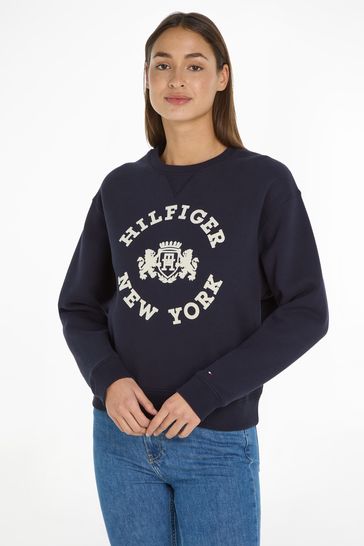 Tommy hilfiger outlet varsity sweatshirt