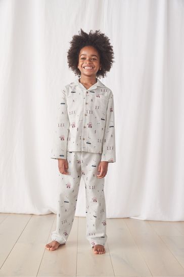 Buy The White Company London Parade Classic White Pyjamas from